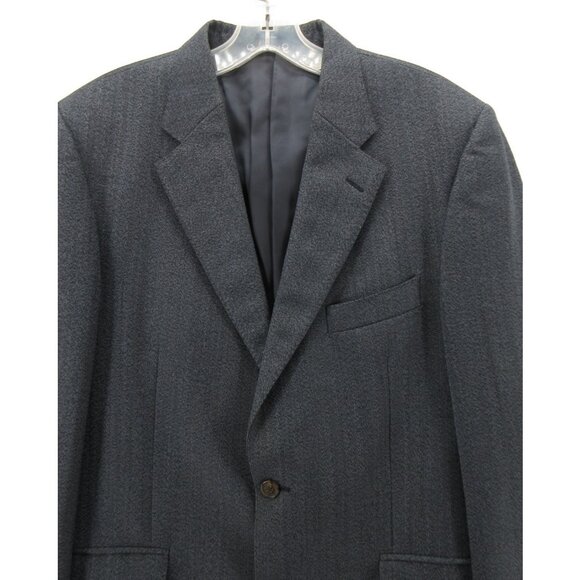 Gieves & Hawkes Sport Coat 40 Blazer Wool Herringbone Jacket Italy * - Picture 2 of 16